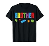 Brother Master Builder Building Bricks Blocks Family Set Men T-Shirt