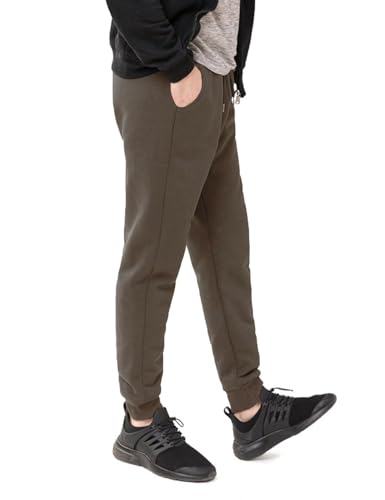 Flygo Men's Fleece Lined Sherpa Sweatpants Winter Warm Pants Jogger Lounge Athletic Pant with Pockets