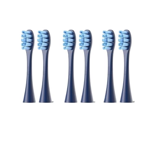 6 �̌����p�u���V�w??�b�h Oclean Flow/X PRO Elite/X /F1/Z1/One/Air2 �\�j�b�N�d�����u���V�m�Y���ƌ݊�������(6 pcs blue)