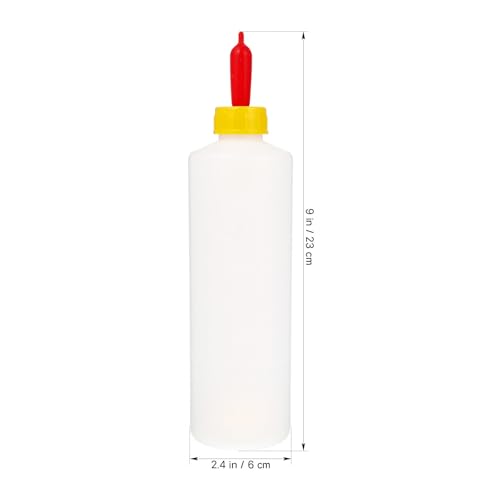 TOYANDONA Goat Bottles and Nipples - 5pcs Lamb Feeding Bottle Animal Milk Feeder 400 Ml with 5pcs Replacement Nipples for Feeding Sheep Goat Lamb Calf Livestock - Thumbnail 2