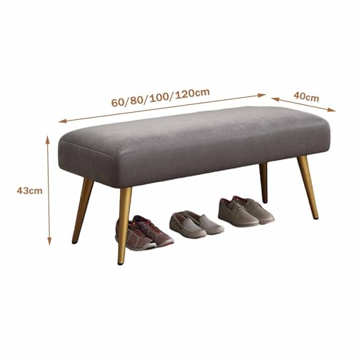 Banc à chaussures avec assise moelleuse et structure métallique robuste - 3