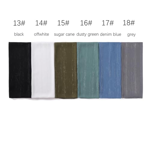 Women Hijab Chiffon Head Scarf Lightweight Shimmer Scarves Crepe Wedding Shawls and Wraps for Evening Dresses Shiny3