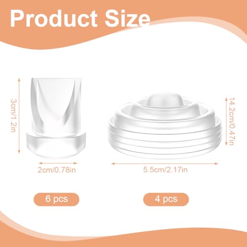 YOFDAL 4 membranes M5 + 6 valves bec de canard M5, Accessoires pour tire-lait, Pièces détachées pour tire-lait – vue 2