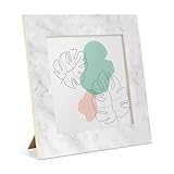 Marco de fotos resistente: el marco de fotos cuadrado está hecho de madera maciza ecológica. Resistente y no se deforma fácilmente. Los marcos de fotos de madera vienen con paneles acrílicos transparentes de alta definición, que son seguros y ligeros para proteger tus preciosas fotos de arañazos y polvo. Guarda tus preciosas fotos durante mucho tiempo.