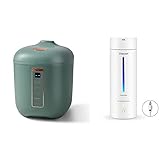 CHACEEF Mini Rice Cooker 4 Cups Uncooked, 1.2L Portable Non-Stick Small Rice Maker & CHACEEF Travel Electric Kettle, 350ml Portable Water Bottle with Non-stick Coating
