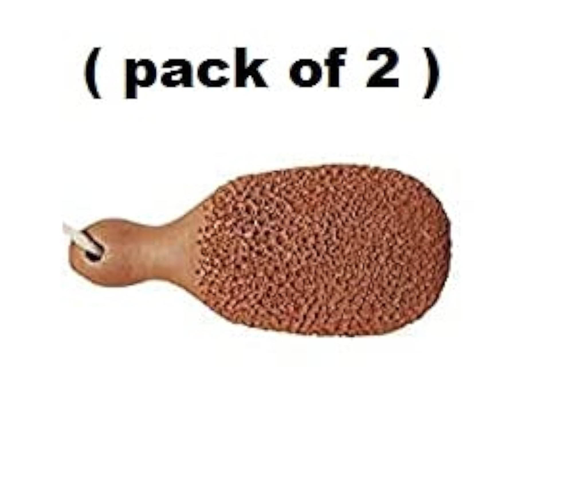 Natural Pumice Stone Foot Scrubber, Pack of 2