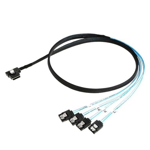 Cable S-AS HD 36Pin SFF 8087 a 4 SATA 7Pin 0.5 m miniatura 3