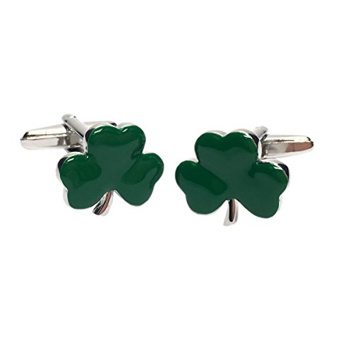 Mancuernillas Hombre Trébol Verde Talla Única miniatura 1