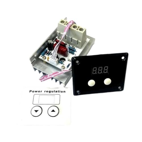 AC 220V 10000W 80A Digital Control SCR Electronic Voltage Regulator Speed Control Dimmer Thermostat + Digital Meters 10000 W