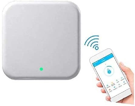 Door Lock WiFi Gateway, Bluetooth Keyless Entry Door Lock Deadbolt Wi-Fi Bridge, Remotely Control Keypad Deadbolt WiFi Hub Work with TT Lock APP and Alexa(TTLock Gateway)