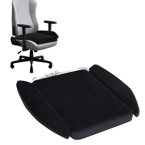 Tromlycs Gaming Chair Seat Cushion for Men Gamer Gaming Chair Cushion Pillow Pad Extra Large for Long Sitting Black