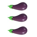 OFFSCH 3pcs Eggplant Shape Squeezing Stretchy Fidget for Fun and Creative Design for All Ages for Friends and Family