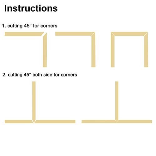 16FT Gold Wall Trim Molding Stainless Steel Wall Molding Peel and Stick Metal Trim Self Adhesive Metal Mirror Strips Metalized Mirror-Like Finish for Wall Ceiling Mirror Frame Border Edge Trim