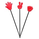 BRIGHTFUFU 3 Stück Pack Spiel Handzeiger aus Schaumstoff Roter Fingerzeiger für Kindergarten Unterricht und Partyspiele