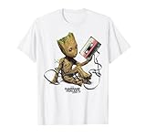 マーベル ガーディアンズ・オブ・ギャラクシー Vol.2 グルート テープ ポートレート Tシャツ