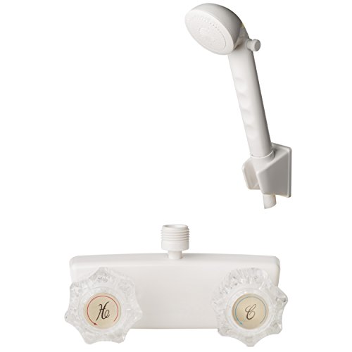 Builders Shoppe 3220AWT/4120WT RV/Motorhome Replacement Non-Metallic Two Handle Shower Faucet Valve Diverter