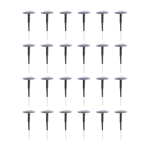 Zpana 24PCS Car Combination Repair Unit 1/4 M6 Rubber Vehicle Mushroom Nail Tire Repair Patch Plug Automotive Tyre Patch Puncture Repair Plug Universal for Bicycle Motorcycle Truck