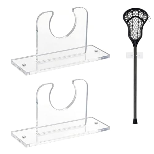Support crosse de hockey mural transparent vertical avec vis - 2