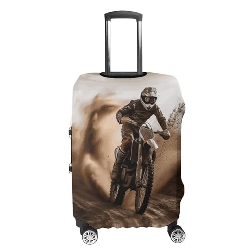 Motocross Printed Luggage Cover Protector, Fits 18-32 Inch Luggage4