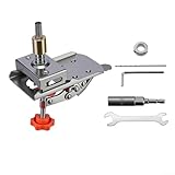 Verdecktes Scharnier Bohrvorrichtung, Einstellbarer Kantenabstand Schnellklemme, Holzbearbeitung Schranktür Scharnier Loch Öffner mit Sockel, Positionierungswerkzeug