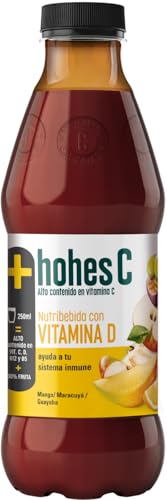 hohes C Plus Zumo con Vitamina D Nutribebida con Vitamina C y D Fortalece los huesos Zumo 100% natural 1L