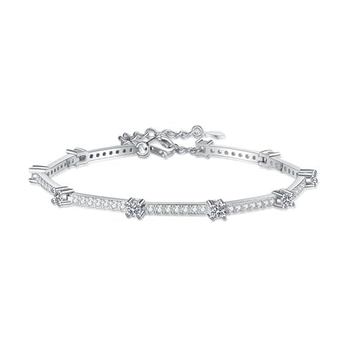 Bracelet en moissanite ajustable pour illuminer vos tenues de soirée