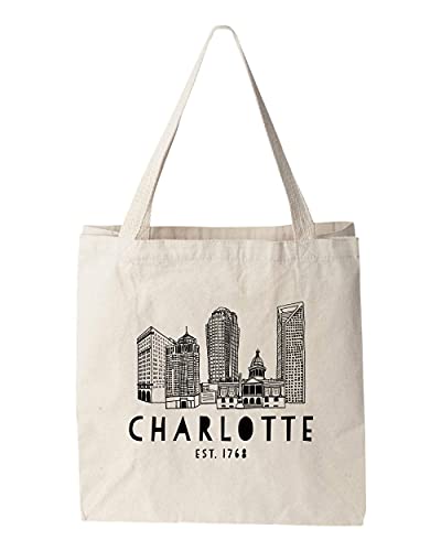 Bolso tote de lona 100 % algodón natural con diseño divertido de Moonlight Makers miniatura 1