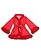 sunshinelady Women's Fur Feather Robe Sheer Tulle Robe Fluffy Sexy Nightwear Elegant Bridal Robe Plus Size Sleepwear with Satin Belt Red 3XL-4XL