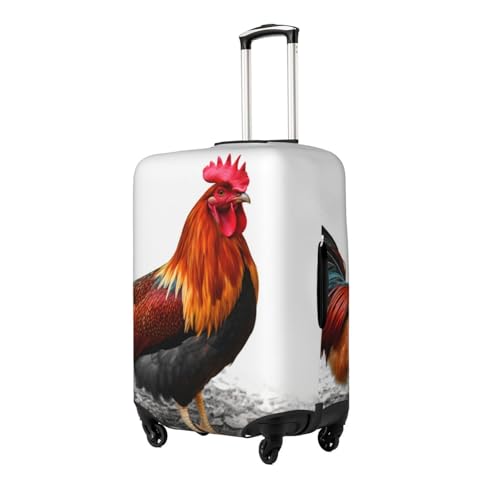 Travel Luggage Cover Chicken Rooster Suitcase Protector Anti-Scratch Washable Baggage Covers Elastic Suitcase Cover Tsa Approved Baggage Protector Fit 18-32 Inch Luggage2