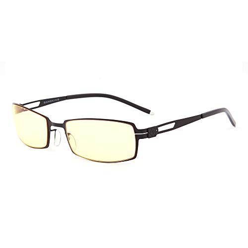GAMEKING Ultra Premium Blue Light Blocking Computer Glasses Gaming Glasses with Amber Tint