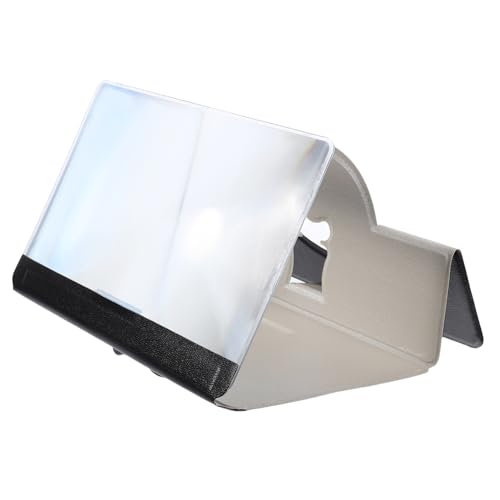 Veemoon 見るための画面拡大鏡 eノワール ポータブルモニタースタンド 携帯スタンド タブレット ワイヤレス充電器 ポータブルプロジェクター 電話画面拡大鏡 光スクリーンアンプ Black