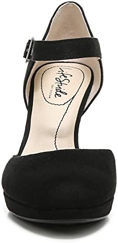 LifeStride Womens Jean Platform Pump, Black, 8 Wide US Review | Image 2