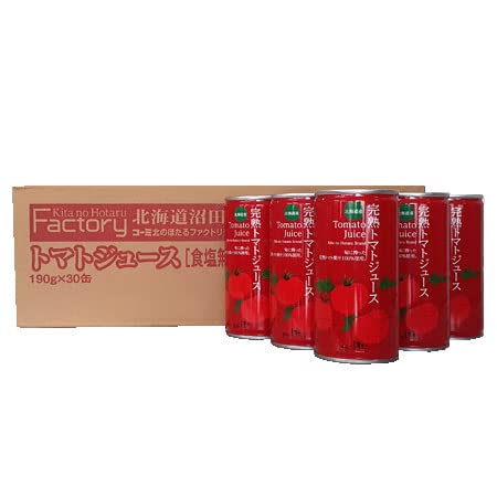 無塩 トマトジュース 食塩無添加 トマト ジュース 缶 30本入 1箱(1ケース)