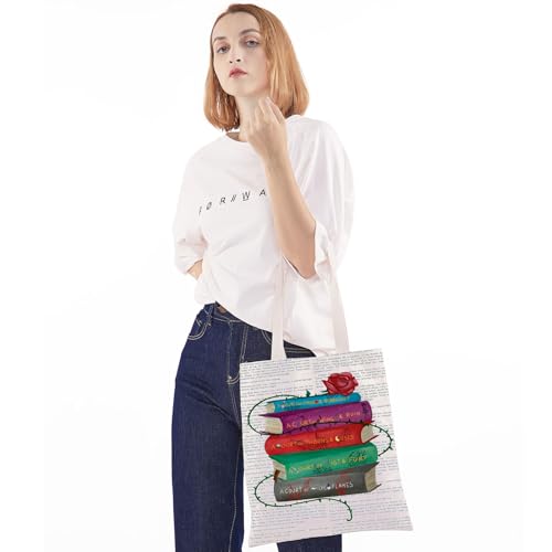Bolso tote de lona para fans de novelas fantásticas, regalo para amantes de libros y autores miniatura 4
