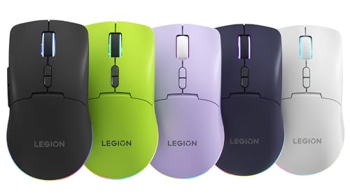 Lenovo Legion M220 ratón gaming inalámbrico de 5000 dpi y RGB personalizable en color lila 7