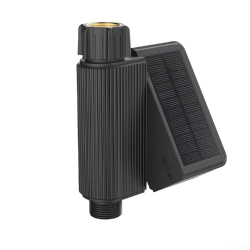 Valvola dell'acqua intelligente, valvola di irrigazione solare automatica WiFi per app Tuya, controllo intelligente dell'irrigazione per giardino prato