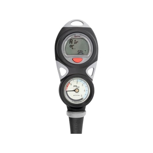 MARES Mission Puck 2 Dive Computer Console for Scuba Diving | Includes Puck Computer and Compact Pressure Gauge (414420)