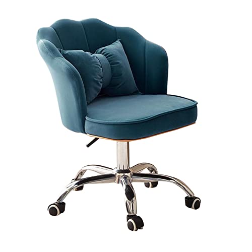 Chaise de bureau en velours pour créer un coin télétravail cosy