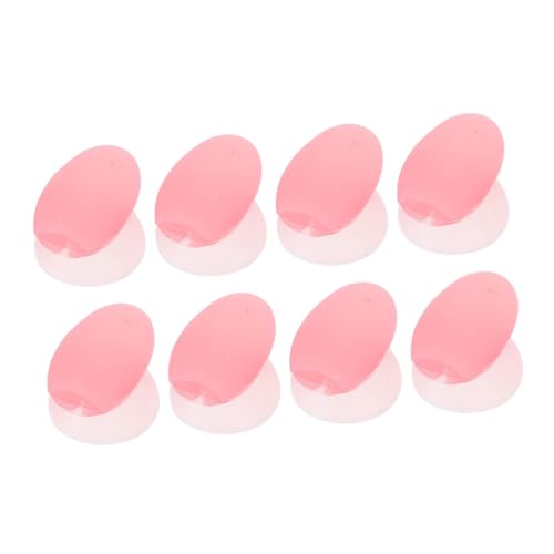 NOLITOY 8pcs Lip Brush Covers Silicone Material Waterproof Anti-loss and Sturdy for Makeup Brush