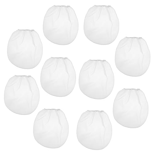 Holibanna 10Pcs Mesh Paint Strainers Drawstring Filter Bags for Oil Paint and Efficient Paint Filter Bag for Fine Filtration Art and Craft Projects