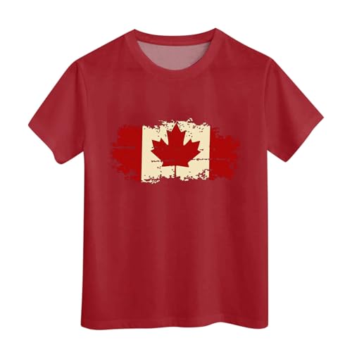 Toddler Kids Boys Girls Canada Day T Shirt Maple Leaf Shirts Short Sleeve Patriotic Graphic Unisex Canadian Flag Tshirts2