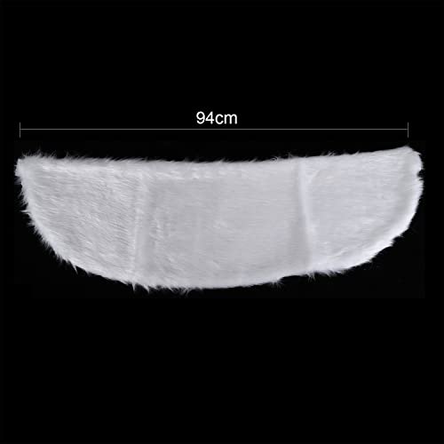 PENINSULA LOVE Faux Fur Shawl Elegant Wedding Shoulder Wrap 20s Sleeveless Bridal Scarf Evening Party Cover Up for Women2