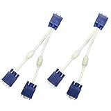 Adaptador acoplador: compacto y ligero, fácil de transportar y usar en cualquier lugar. cable divisor de vídeo
