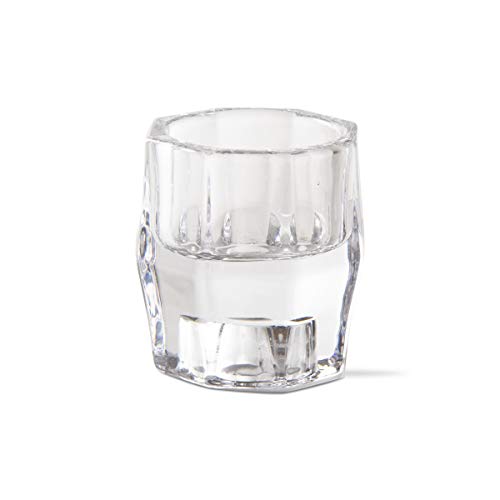 TAG Gem Octangle Clear Glass Reversible Tealight and Taper Candle Holder, 2.32L x 2.32W x 2.36H inches Clear