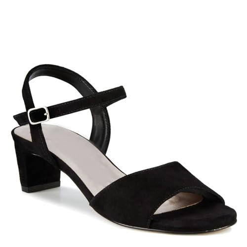 ROS Hommerson Lydia Womens Dress Sandal Black Suede - 8 X-Wide