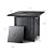 Devoko 28 inch Patio Propane Fire Pit 50,000 BTU Outdoor Gas FirePit Table with Lid and Lava Rock for Garden, Courtyard and Backyard, Black