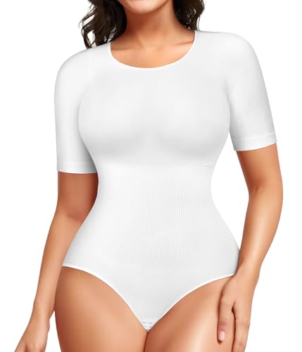 Image of BRABIC Womens Bodysuit Shapewear for Tummy Control Seamless Sleeveless Tank Tops Body Shaper