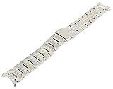 Seiko Stainless Steel Push Button Fold-Over Clasp 20mm Solar Watch Bracelet