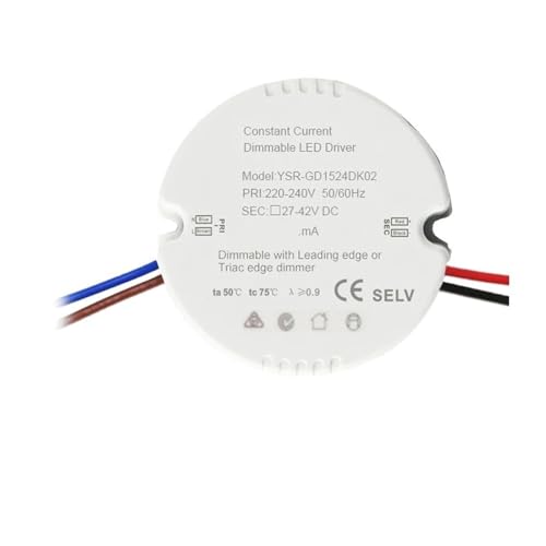 Pilote thyristor LED rond 250mA élimine le clignotement des spots 27-42V