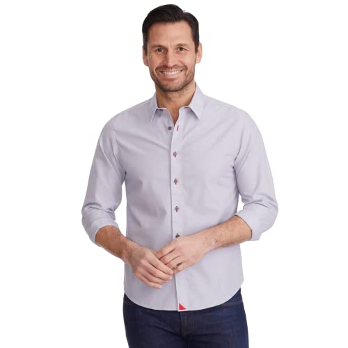 UNTUCKit Wrinkle-Free Long Sleeve Solid Color Button Down Dress Shirt for Men - Main Image